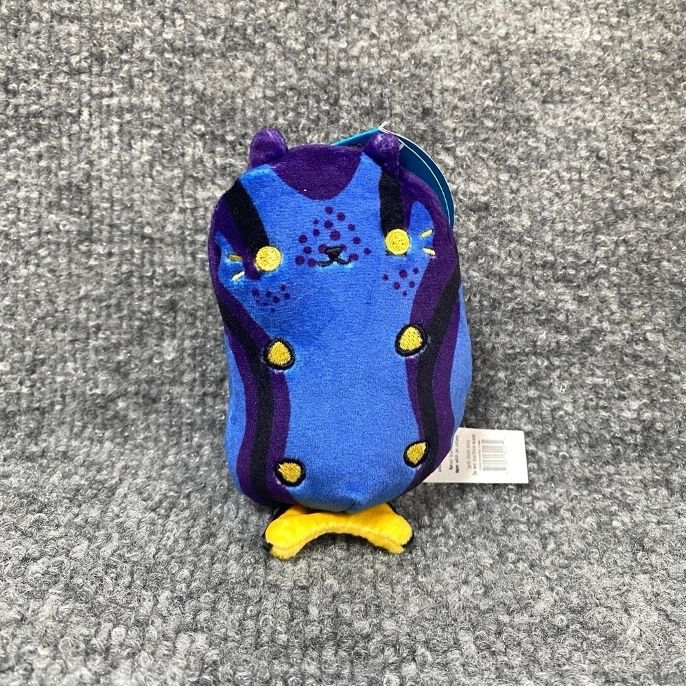 CATS VS PICKLES BLUE YELLOW FLIPPER PLUSH TOY